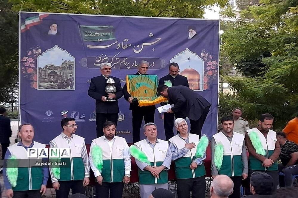 مراسم گرامیداشت ولادت با سعادت هشتمین اختر تابناک آسمان در میدان آیت الله سعیدی منطقه ۱۴