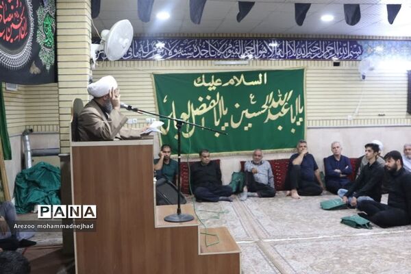 مراسم عزاداری دهه سوم محرم در حسینیه جعفری قرچک