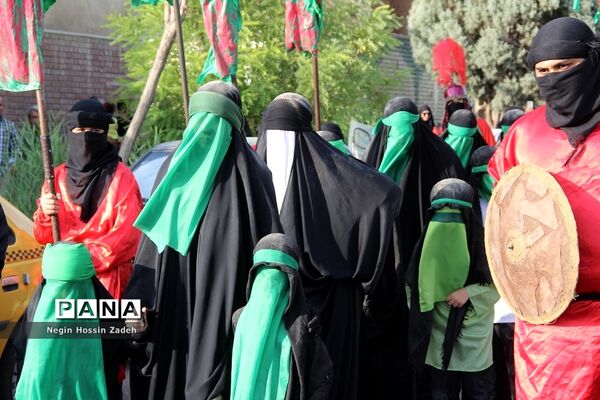 حرکت نمادین کاروان اسرای کربلا در اسلامشهر