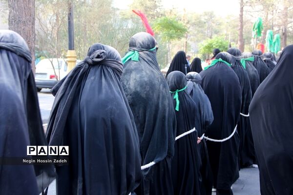 حرکت نمادین کاروان اسرای کربلا در اسلامشهر