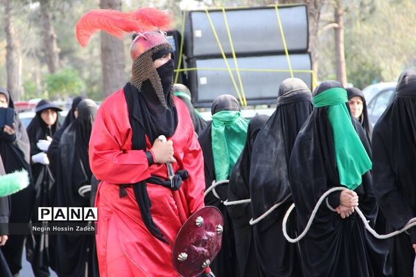 حرکت نمادین کاروان اسرای کربلا در اسلامشهر