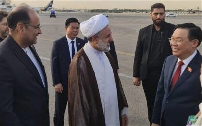رئیس مجلس ویتنام وارد تهران شد