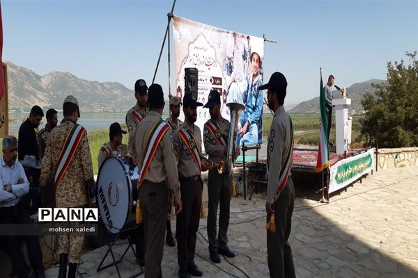 آیین افتتاحیه اردوهای راهیان نور دانش‌آموزی مناطق عملیاتی غرب و شمال غرب کشور