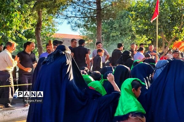کاروان نمادین اسرای کربلا در روستای باقرآباد