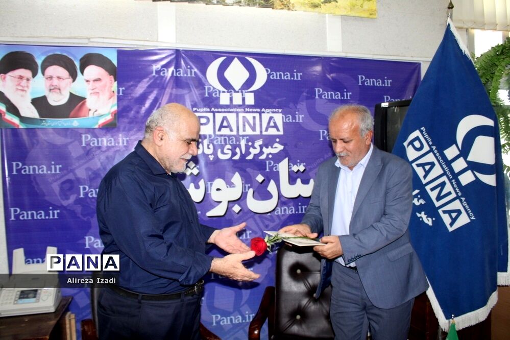 بازدید رئیس دانشگاه فرهنگیان استان بوشهراز سازمان دانش‌آموزی و خبرگزاری پانا استان بوشهر