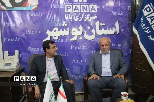 بازدید رئیس دانشگاه فرهنگیان استان بوشهراز سازمان دانش‌آموزی و خبرگزاری پانا استان بوشهر