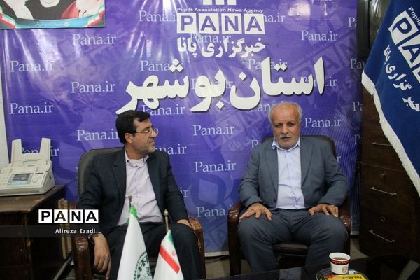 بازدید رئیس دانشگاه فرهنگیان استان بوشهراز سازمان دانش‌آموزی و خبرگزاری پانا استان بوشهر