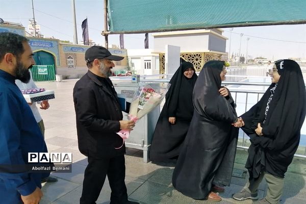 آیین استقبال از دانش‌آموز قمی شرکت کننده در المپیاد اندونزی