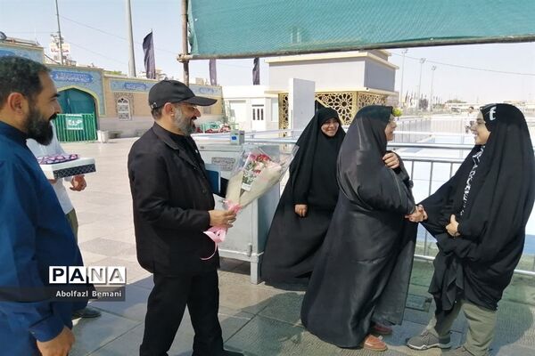 آیین استقبال از دانش‌آموز قمی شرکت کننده در المپیاد اندونزی