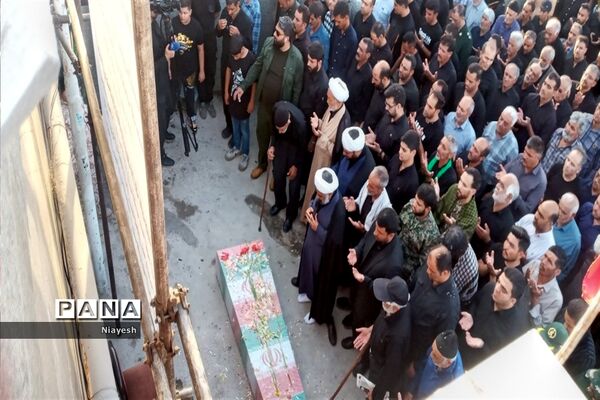 مراسم تشییع شهید گمنام درجوادآباد