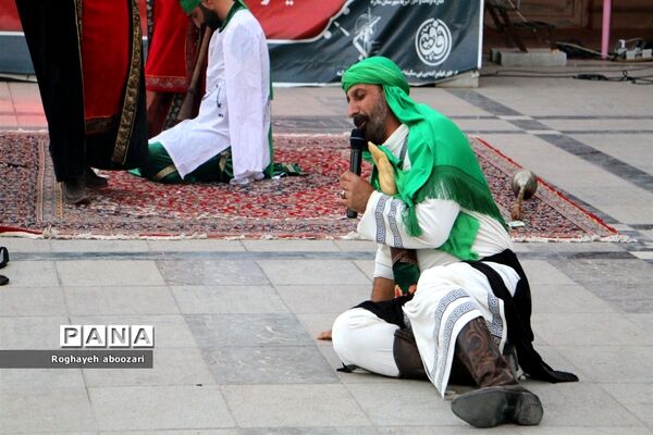 اجرای مراسم تعزیه‌خوانی در آستان مقدس امامزاده بی‌بی‌سکینه صفادشت