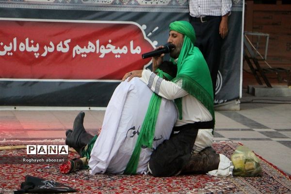 اجرای مراسم تعزیه‌خوانی در آستان مقدس امامزاده بی‌بی‌سکینه صفادشت