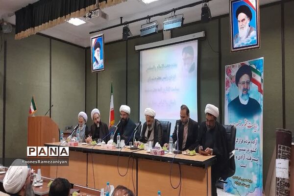 مراسم معارفه امام جمعه خلیل‌آباد در جلسه شورای اداری شهرستان
