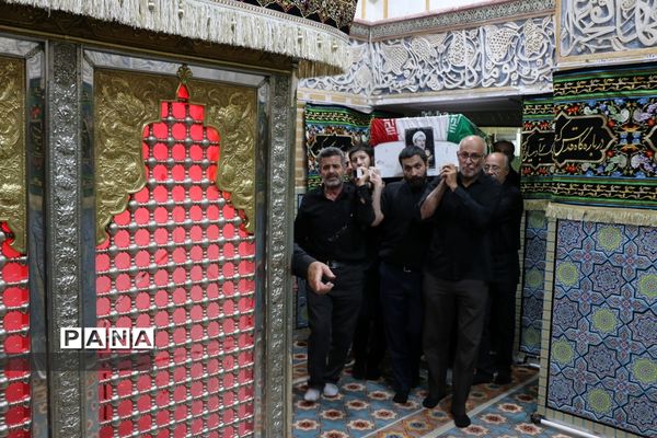 مراسم تشییع پیکر ابوالشهیدین «برجعلی زاده» در قم