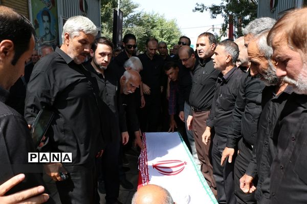 مراسم تشییع پیکر ابوالشهیدین «برجعلی زاده» در قم