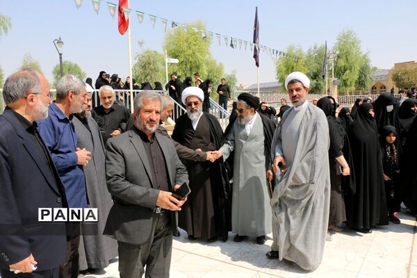 مراسم تشییع پیکر ابوالشهیدین «برجعلی زاده» در قم