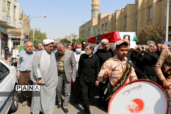 مراسم تشییع پیکر ابوالشهیدین «برجعلی زاده» در قم