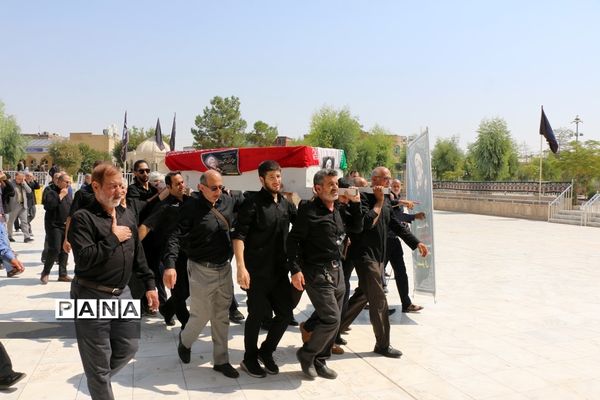 مراسم تشییع پیکر ابوالشهیدین «برجعلی زاده» در قم