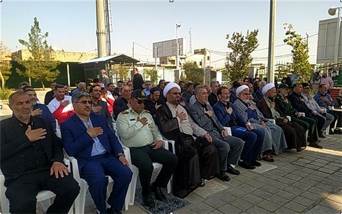 آئین غبارروبی گلزار شهدای شهر جعفریه به‌مناسبت هفته دولت