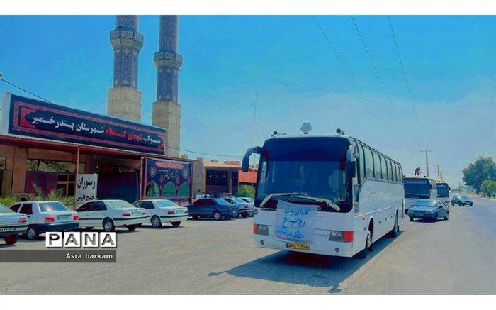 موکب شهدای بندر خمیر پذیرای زائران اربعین حسینی است