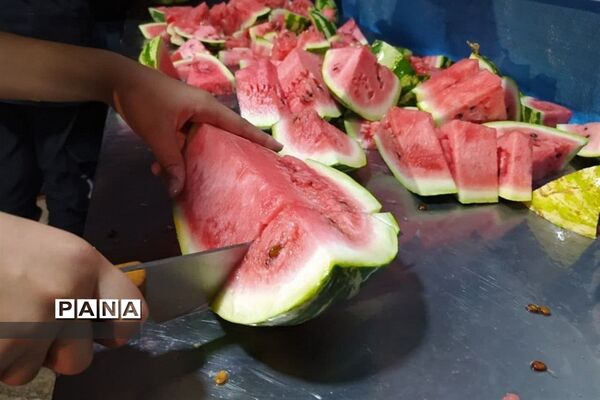 برپایی موکب حسینی با همت نوجوانان کرجی