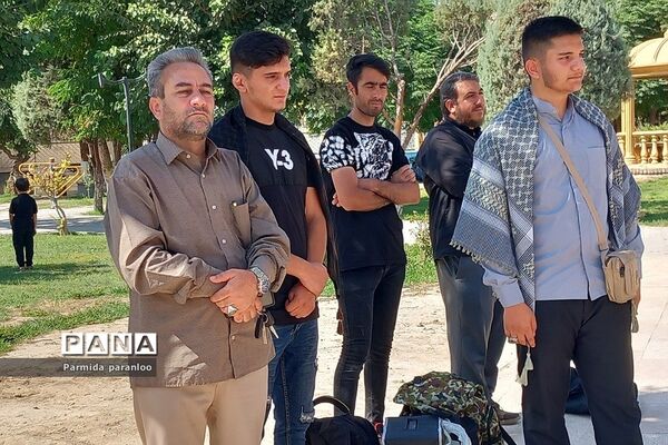 آیین بدرقه خادمان و زائران اربعین حسینی به کربلا در بهارستان 2
