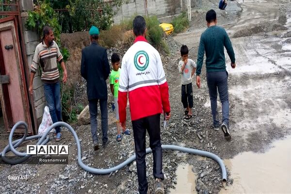 وقوع سیل در روستاهای توابع مانه وسملقان درپی بارش باران