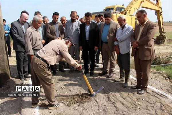 کلنگ‌زنی پروژه جهاد کشاورزی در گلوگاه