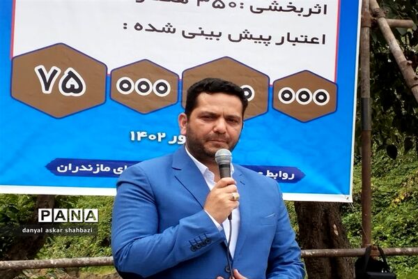 آیین افتتاح و کلنگ زنی پروژه‌های بخش چمستان نور