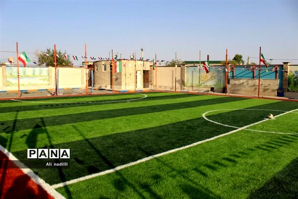 آیین افتتاحیه زمین چمن مصنوعی مدرسه شهدای دانایی بخش جوادآباد