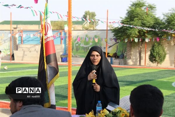 آیین افتتاحیه زمین چمن مصنوعی مدرسه شهدای دانایی بخش جوادآباد