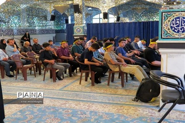 پیاده روی کاروان دانش‌آموزی خراسان شمالی به زیارت اربعین