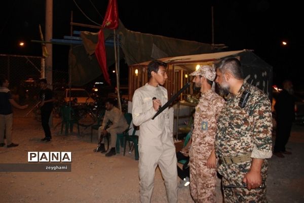 راه اندازی موکب شهدای فاطمیون در ورودی شهر ماهان - کرمان