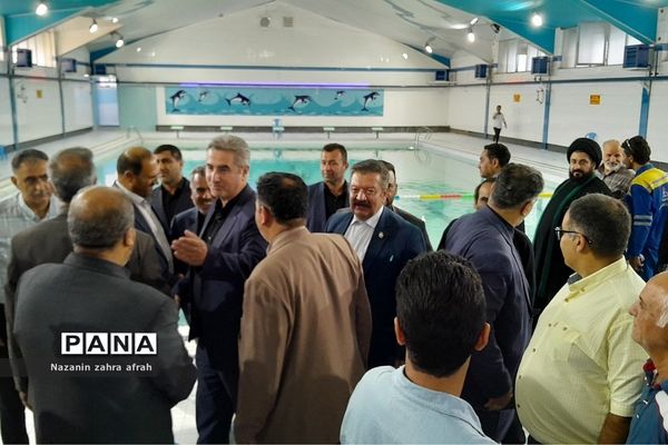 افتتاحیه استخر غدیر رودهن در هفته دولت