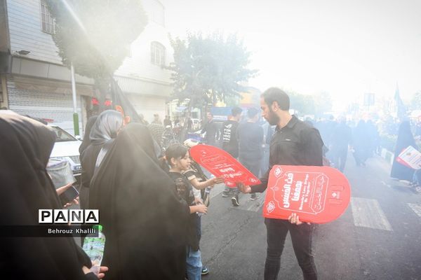 موکب دانش‌آموزی عشاق الحسین (ع) در پیاده‌روی جاماندگان اربعین حسینی-تهران