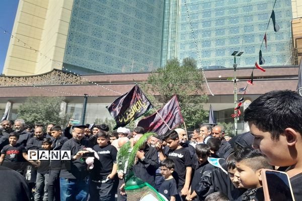 پیاده‌روی جاماندگان اربعین حسینی به سمت حرم مطهر امام رضا (ع)