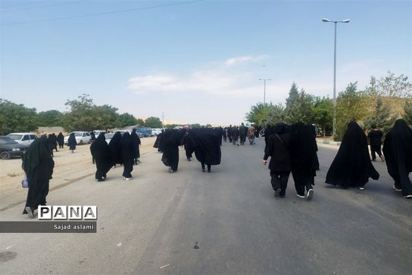 پیاده‌روی دلدادگان حسینی شهرستان اقلید