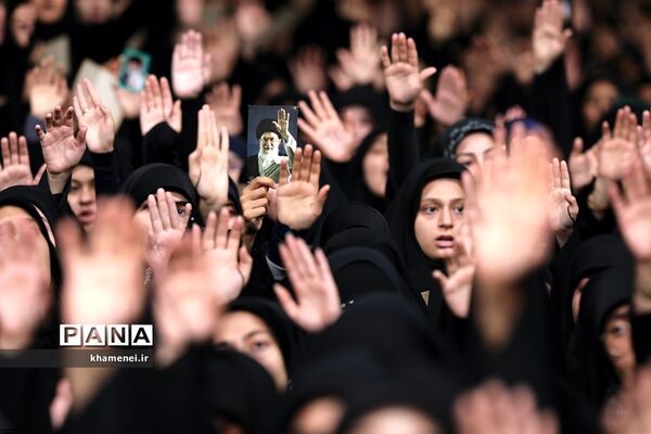 مراسم عزاداری هئیت‌های دانشجویی با حضور رهبر معظم انقلاب