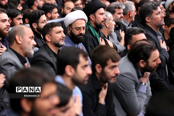 مراسم عزاداری هئیت‌های دانشجویی با حضور رهبر معظم انقلاب