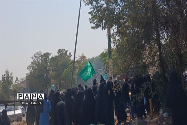 حضور پرشور کودکان و نوجوانان در راهپیمایی اربعین