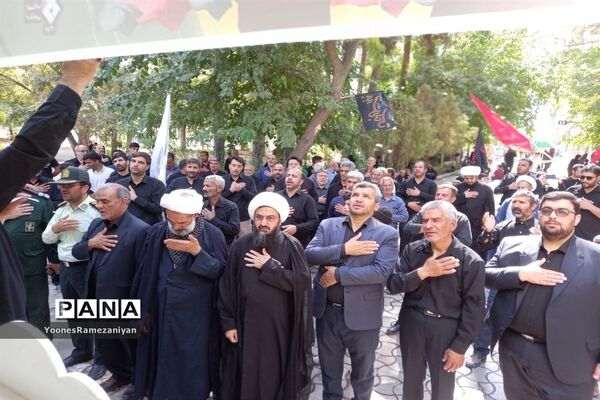 مراسم پیاده روی جاماندگان اربعین در شهرستان خلیل آباد