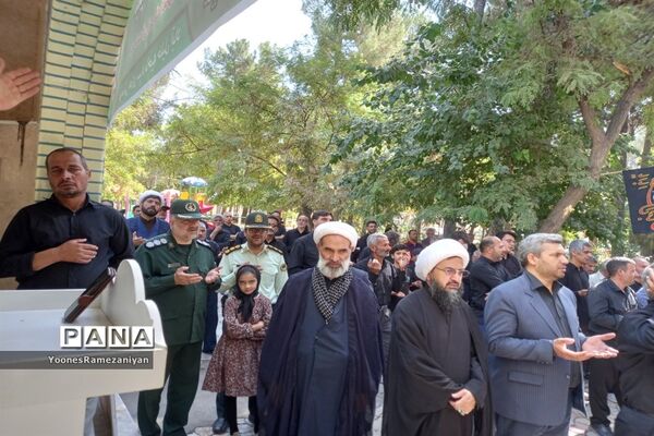 مراسم پیاده روی جاماندگان اربعین در شهرستان خلیل آباد