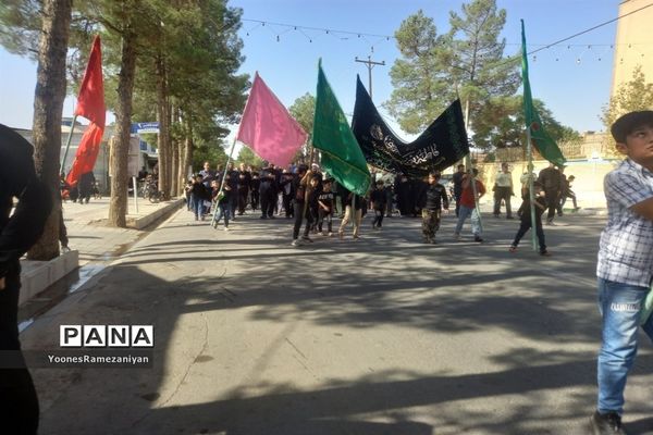 مراسم پیاده روی جاماندگان اربعین در شهرستان خلیل آباد