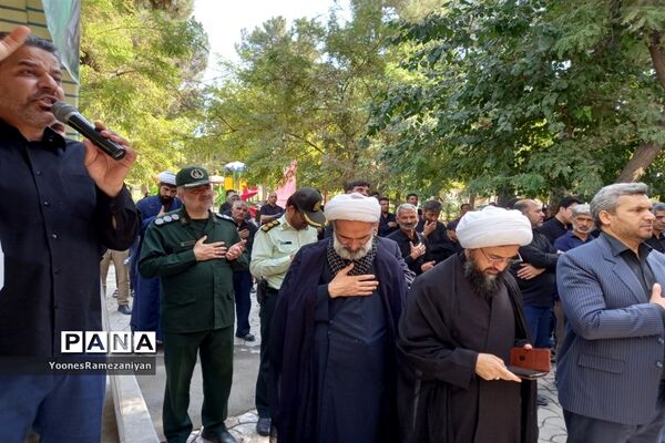 مراسم پیاده روی جاماندگان اربعین در شهرستان خلیل آباد