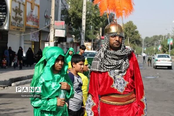 مراسم پیاده‌روی جاماندگان اربعین حسینی در شهرستان پاکدشت