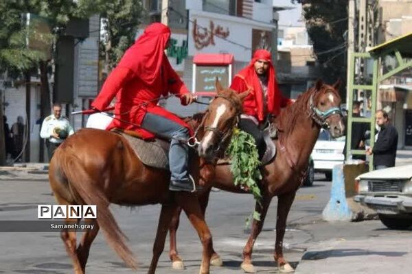 مراسم پیاده‌روی جاماندگان اربعین حسینی در شهرستان پاکدشت