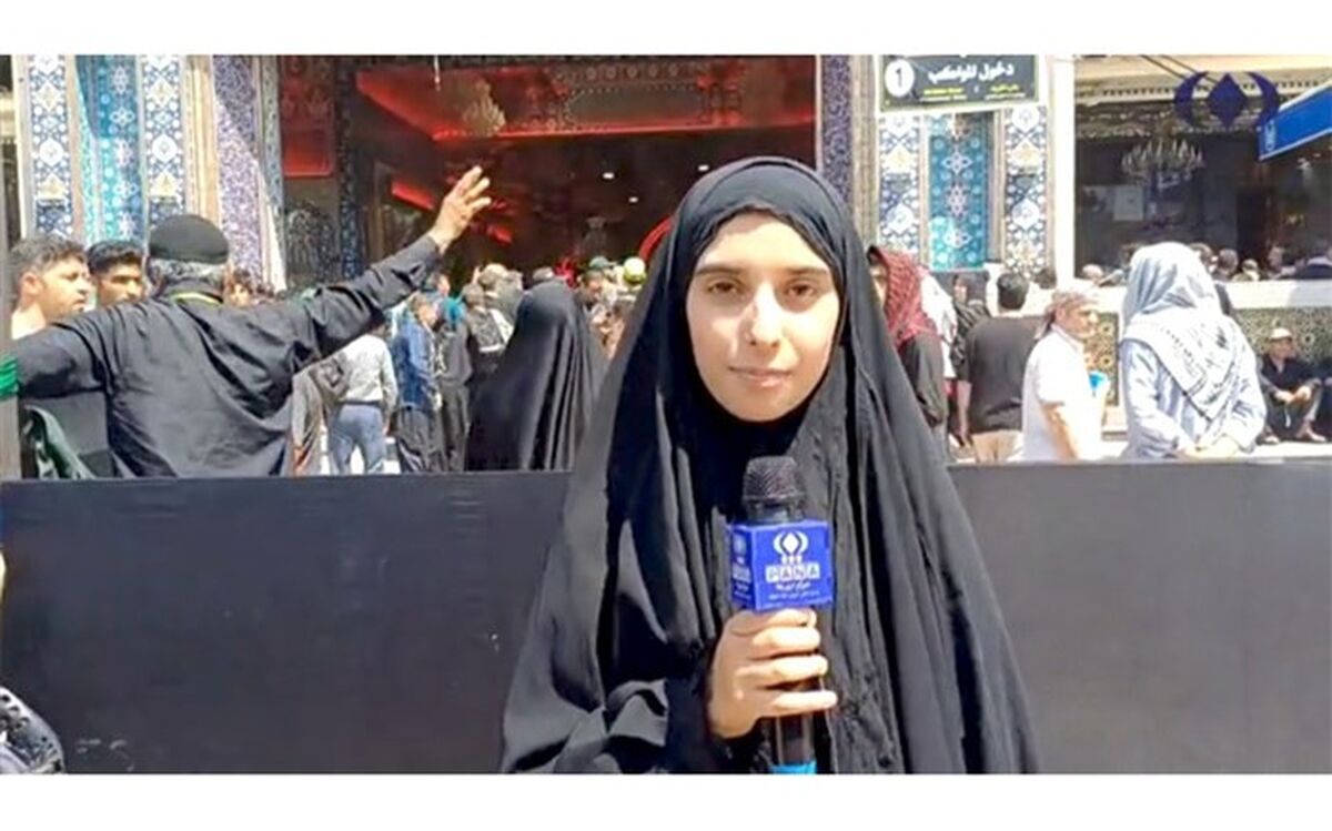 گفتگوی دانش‌آموز خبرنگار پانا با دانش‌آموزان حاضر در کربلا/فیلم