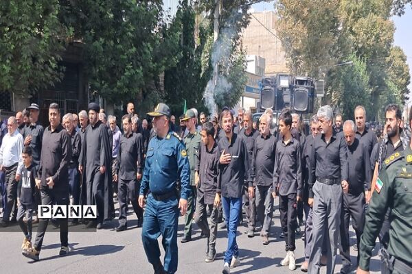 مراسم پیاده‌روی و عزاداری جاماندگان اربعین حسینی در شهرستان پیشوا