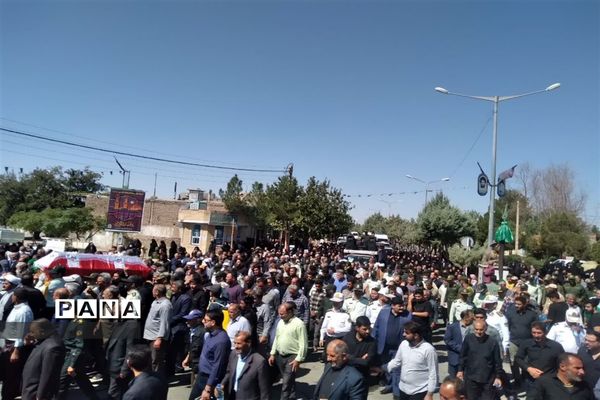 مراسم تشییع پیکر شهید داوود صبوری در داورزن