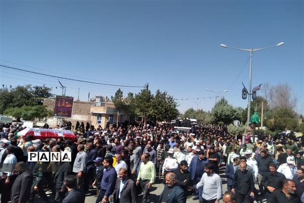 مراسم تشییع پیکر شهید داوود صبوری در داورزن